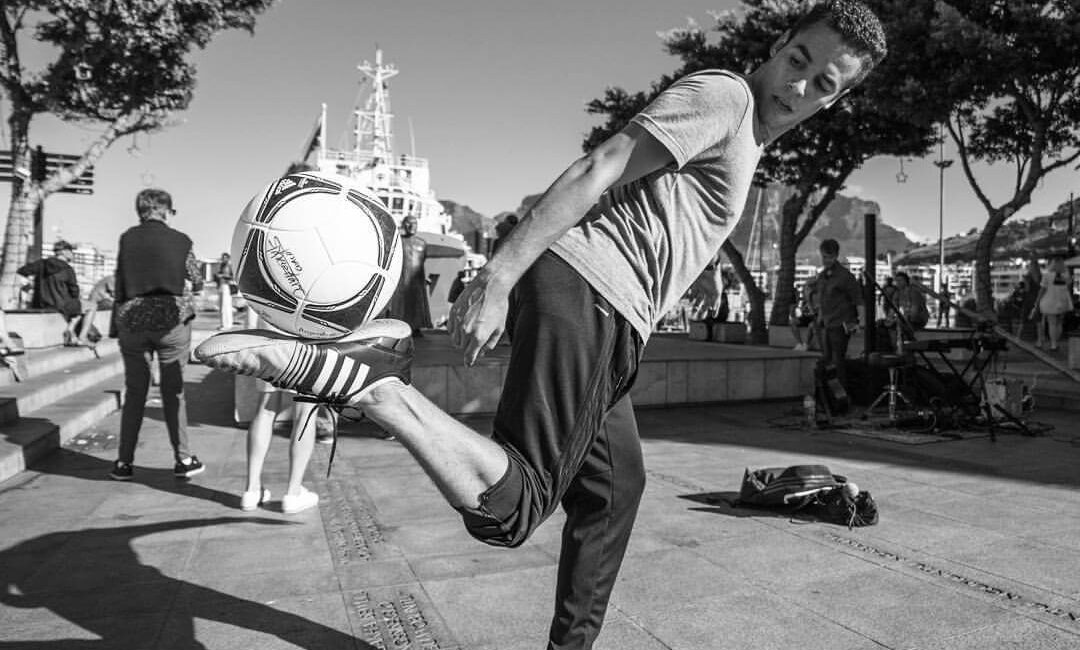 Kyle Rinquest from Cape Town Freestyle know how to work with a Soccer Ball